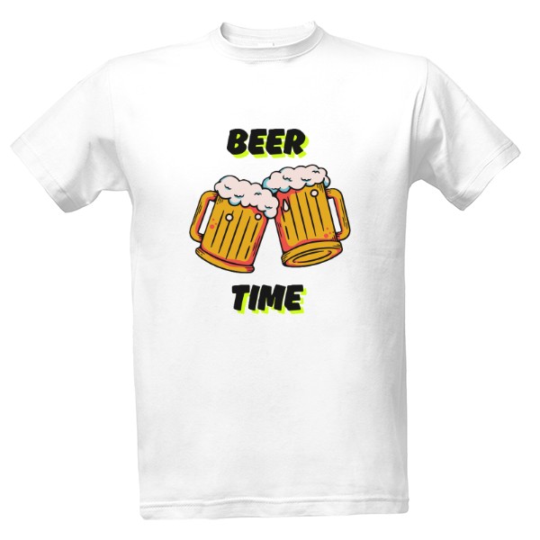 Tričko s potiskem Beer time