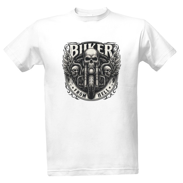 Tričko s potiskem Biker From Hell