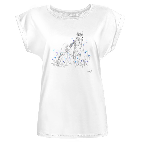 Tričko s potiskem Horse on meadow