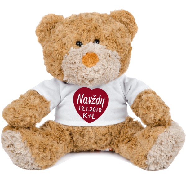 Medvídek Teddy s potiskem Naše výročí 