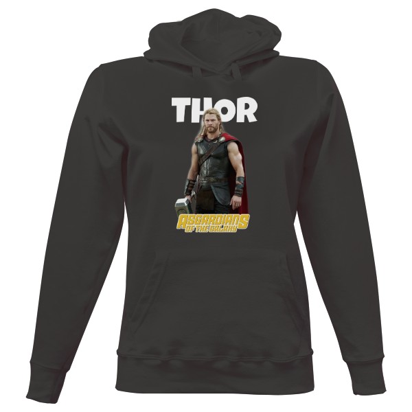 Dámska mikina s kapucňou s potlačou Thor 1