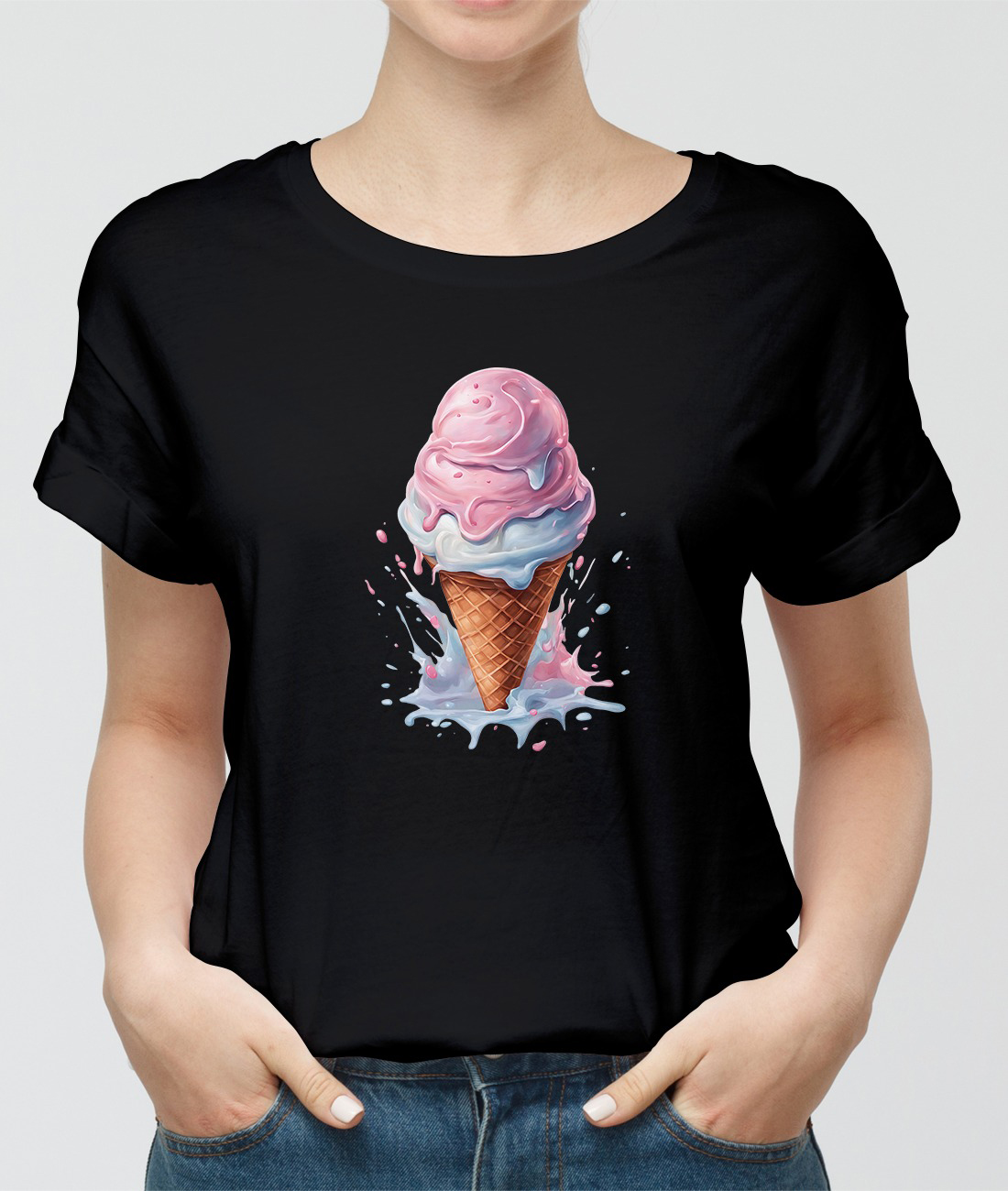 Tričko s potiskem zmrzlina v kornoutu